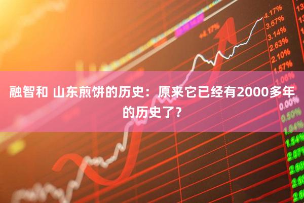 融智和 山东煎饼的历史：原来它已经有2000多年的历史了？